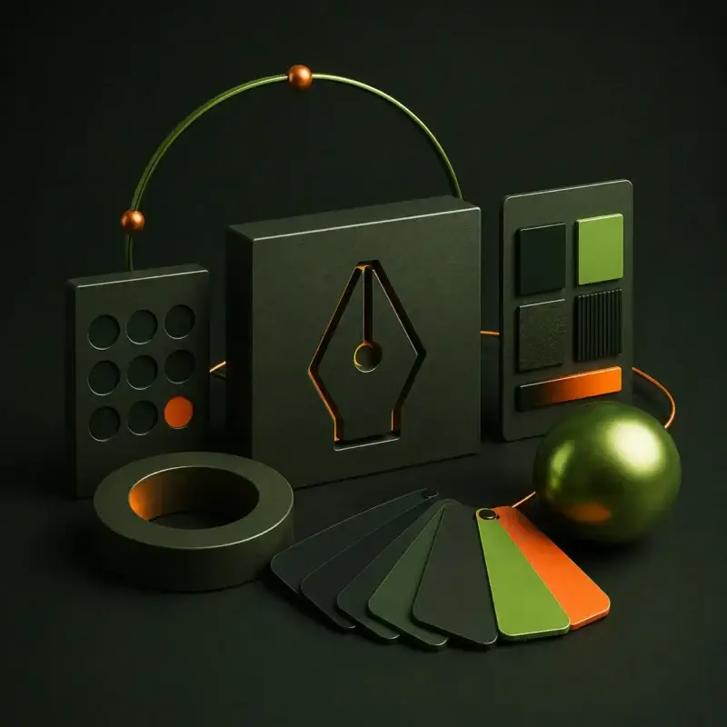 sustainable brand visual identity design system